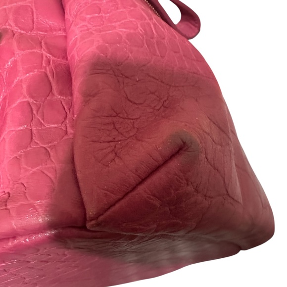 MCM Croc Embossed Pink full size Back Pack - Picture 4 of 16